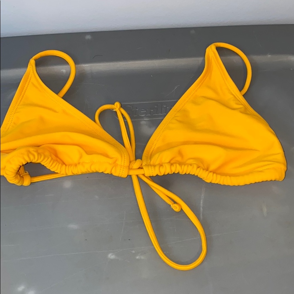 yellow bikini top